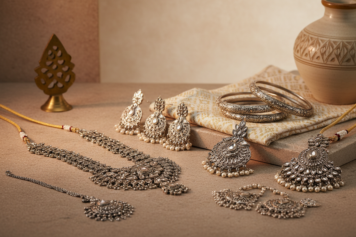 Oxidised & Silver Jewellery: Timeless Elegance at Siguette Roshe