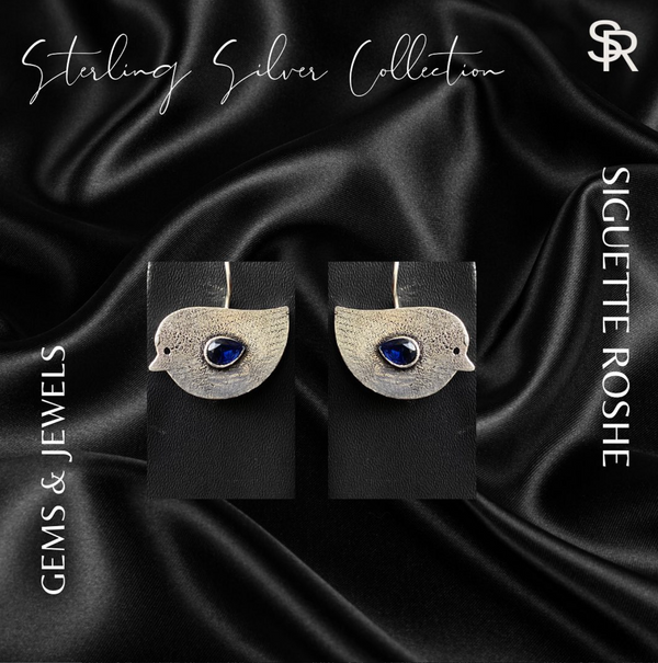 Lil Birdie Sterling Silver Earrings – Minimal Design