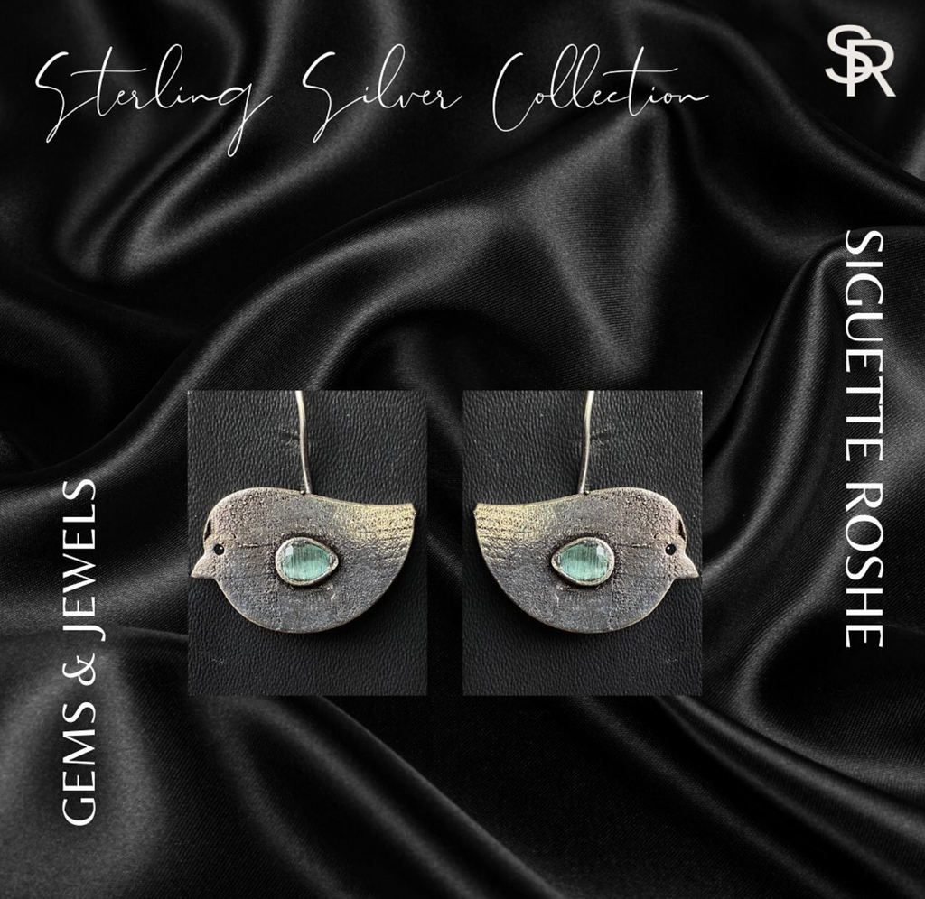 Lil Birdie Sterling Silver Earrings – Minimal Design