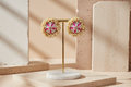 Gajra Enamel Painted Kundan Studs