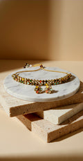 Orion Choker Set With Matching Navratan Studs