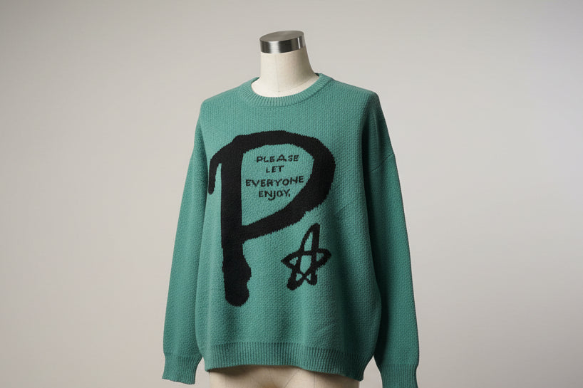 Charli Green Graphic Sweater