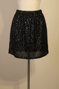 Classic Black Sequinned Skirt