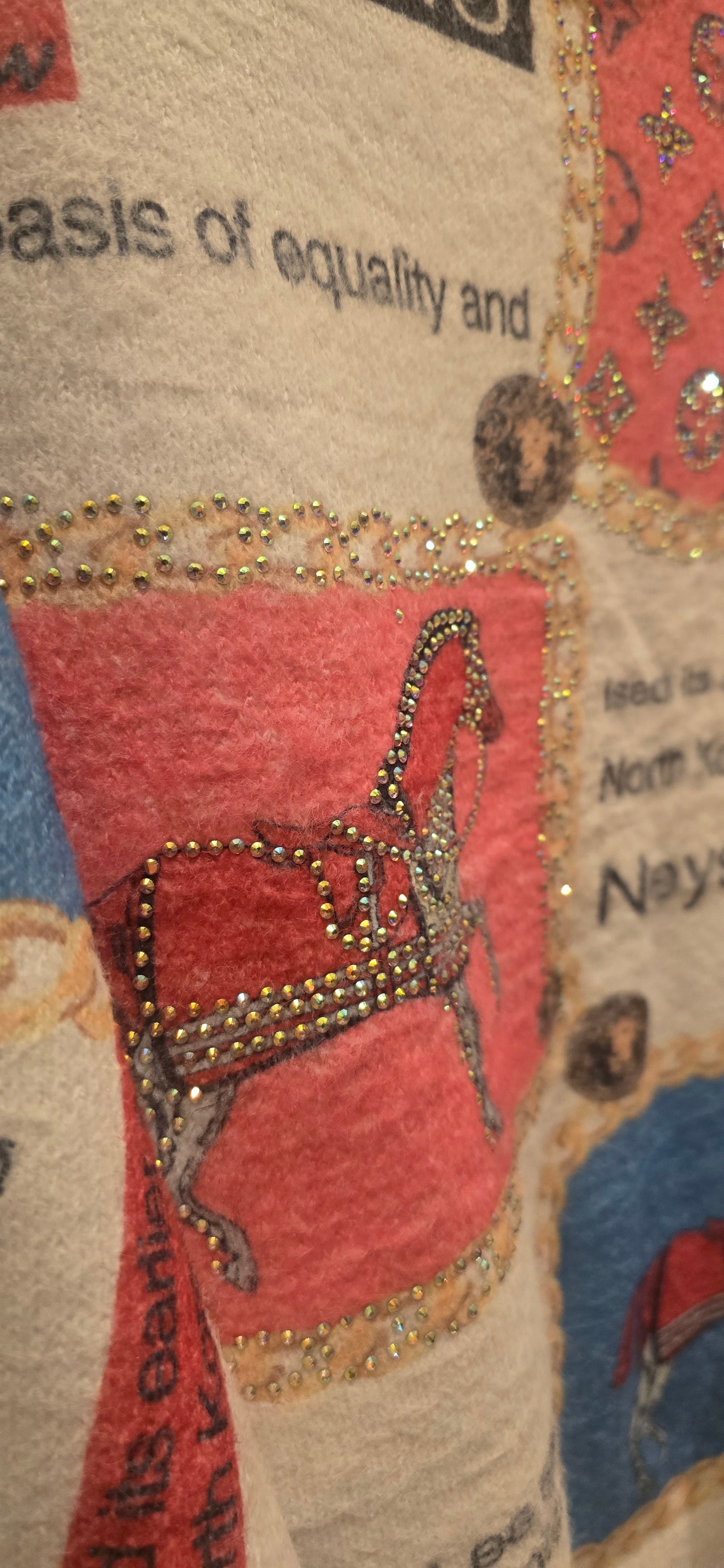 Graphic Sequinned Sweater