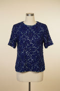 Prism Blue Sequinned Top