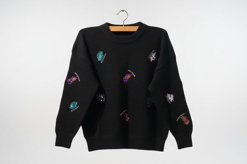 Jurassic Park Black Crewneck Sweater