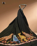 Blackbird Cashmere Wool Shawl With Aari Embroidery