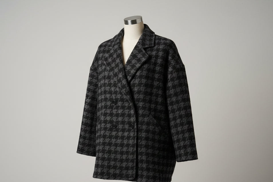 Houndstooth Classic Black Blazer