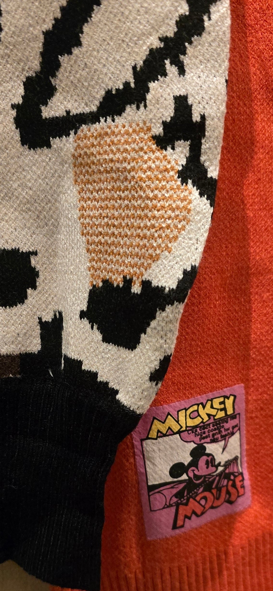 Neon Mickey Varsity Sweater