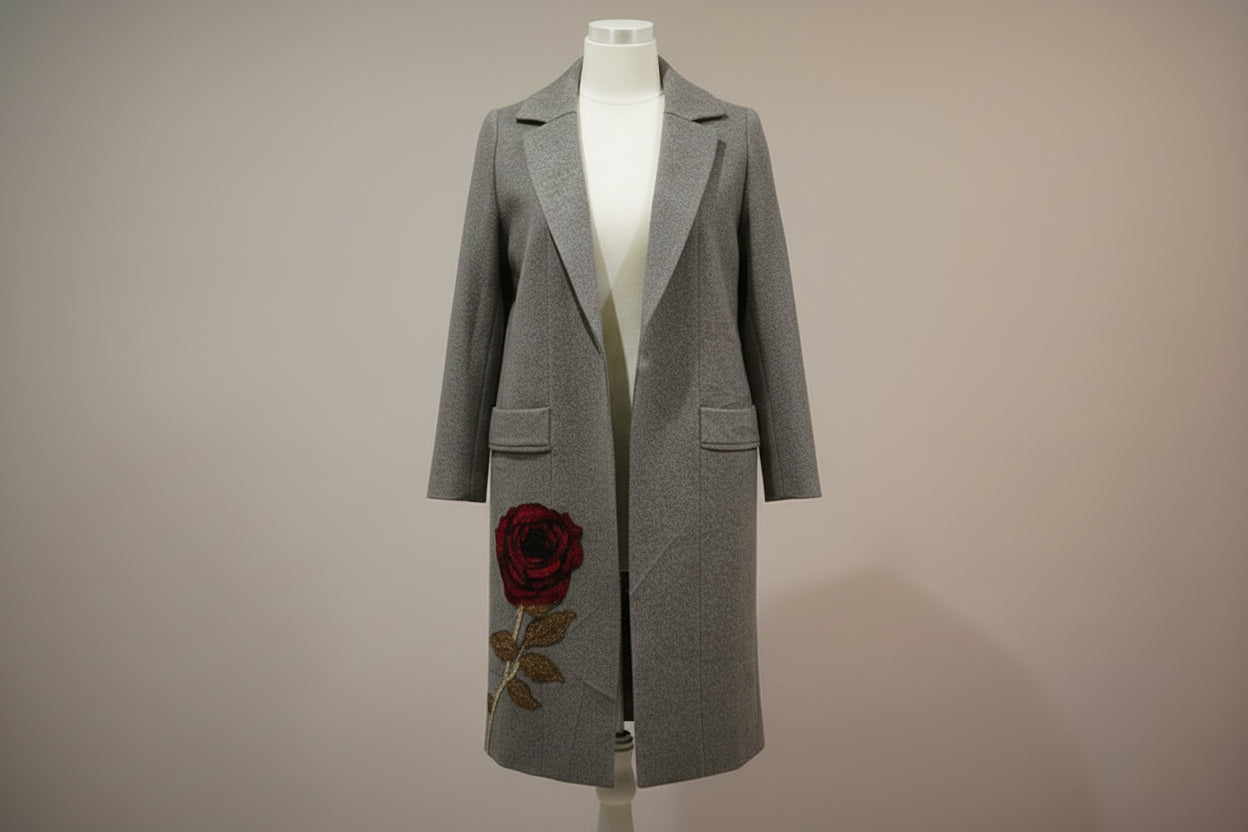 Belle's Rose Grey Blazer