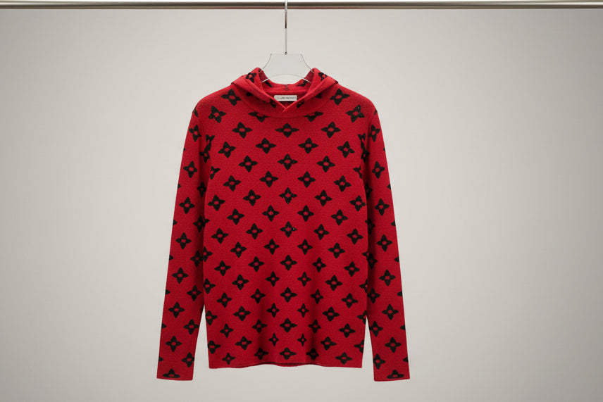 Red Monogram Sweater