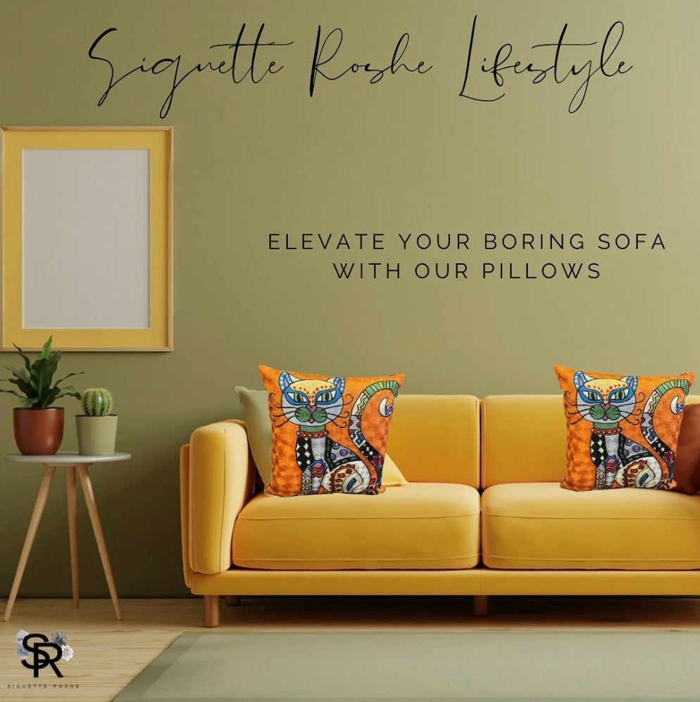 Felicity Pure Organic Cotton Cushion Covers With Aari Embroidery (Set Of 2)