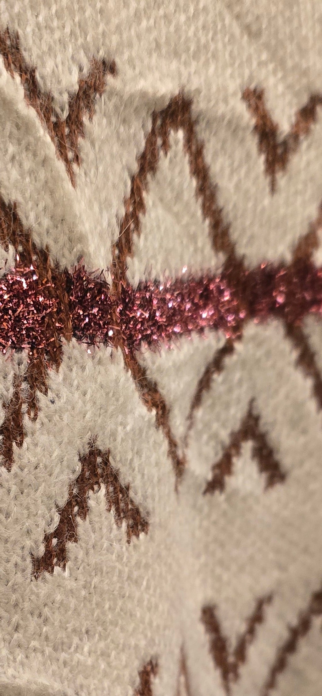 Strawberry Swirl Sweater With Shimmer Detail