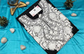 Black and White Aari Embroidered Kashmiri Pheran