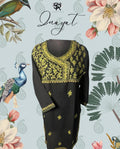 Black Aari-Embroidered Cotton Kurti