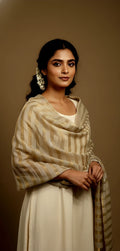 Sona Pure Cashmere Wool Shawl With Zari
