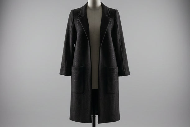 Twilight Tweed Structured Black Blazer