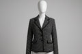 Tweed Plaid Black Blazer