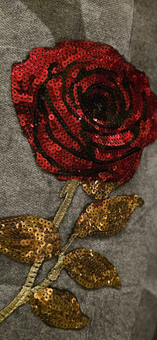 Belle's Rose Grey Blazer