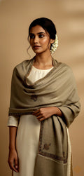 Jahaan Pure Pashmina Shawl with Intricate Sozni Embroidery