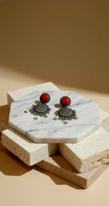 Zehra Statement Earrings With Gemstone